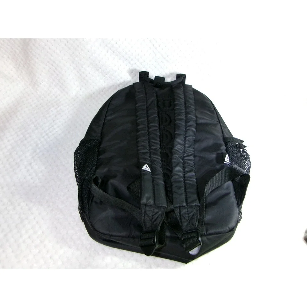 Reebok Black Nylon Laptop Backpack Rucksack School Travel Work Bag Padded Tech